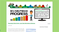 Desktop Screenshot of palawanprogress.com